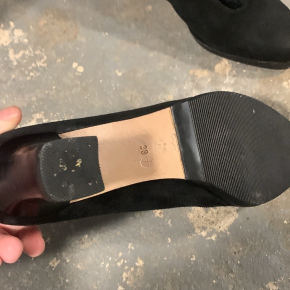 Stunning Black Corso Italian Hand Made Suede Heels size 39.5 - Picture 3 of 7